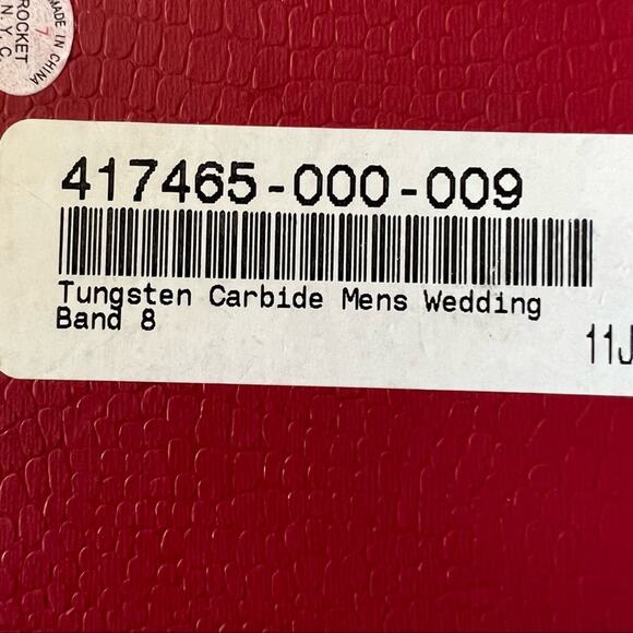 Tungsten Carbide Men's Wedding Band Size 8 Box included Low Key Unassuming - Picture 5 of 7